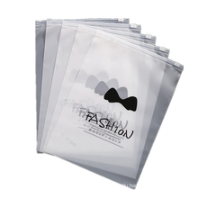 Custom Printed Packaging Bags For Clothes Tshirt, Reusable EVA Frosted Plastic Poly Packaging Bags With Zipper Lock